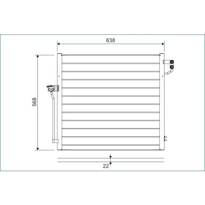 Bilde av VALEO 822623 Kondensator med tørker Aluminium 568