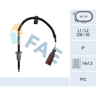 Bilde av FAE 68033 Sensorer etter sotpartikkelfilter AUDI: A4 B8 Avant, Q5, A6 C7 Avant