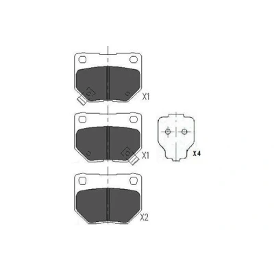 Bilde av KAVO PARTS KBP 6545 Bremseklosser med akustisk slitasjevarsel SUBARU: Impreza III Sedan, II Stasjonsvogn