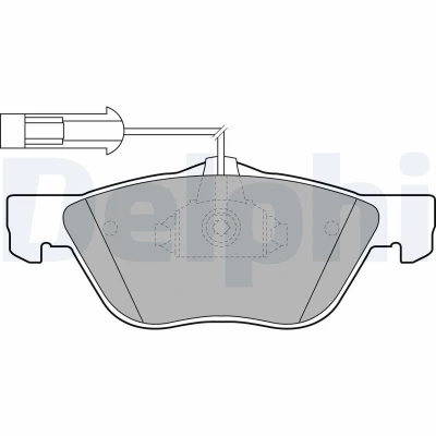 Bilde av Bremseklosser sett, Framaksel, alfa romeo 147, 156, 156 sportwagon, gt, fiat multipla van, 6001073154, 6071713144, 71753039, 71769141, 7