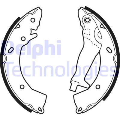 Bilde av DELPHI LS1966 Bremsesko 203 31 HYUNDAI: Getz