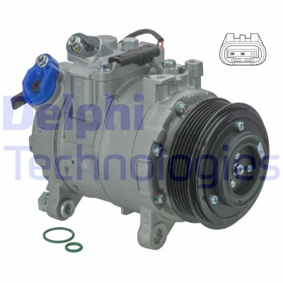 Bilde av DELPHI CS20536 Kompressor 7ZSE17 PAG 46 R 134a, 1234yf uten magnetkobling BMW: X3
