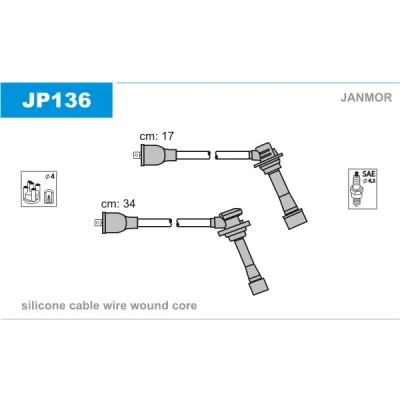 Bilde av JANMOR JP136 Pluggledninger
