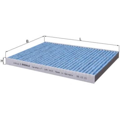 Bilde av MAHLE ORIGINAL LAO 1613 Kupéfilter Karbonfilter, med antiallergisk virkning, antibakteriell effekt 253 179 20 TESLA: Model S