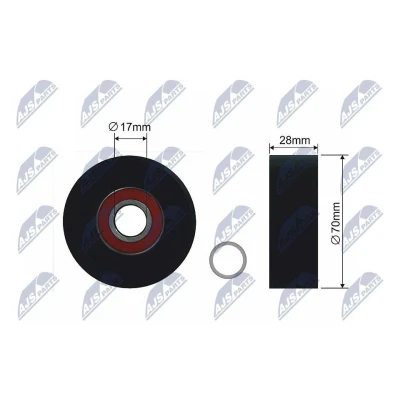 Bilde av Strammerull, kilerem, alpina b10, b10 touring, b8, b8 cabriolet, bmw 5 [e39], touring 7 [e38], x5 [e53], 11 28 1 43