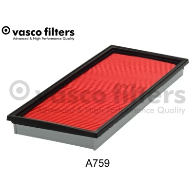 Bilde av DAVID VASCO A759 Luftfilter 34 168 372 firkantet Filterinnsats med kantforsterkning SUBARU: Forester II, I, Impreza II Sedan