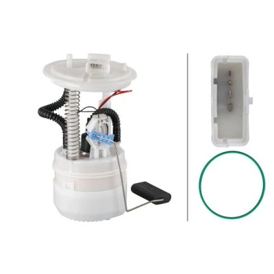 Bilde av HELLA 8TF 358 106 981 Brennstoff leveringsenhet med tetning, tankmåler trykkregulator elektrisk OPEL: Corsa D Hatchback