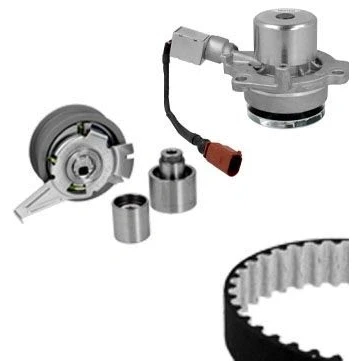 Bilde av METELLI 30 1360 3 vannpumpe + Registerreimsett kan ikke styres VOLKSWAGEN: Golf 7, 7 Variant, Alltrack SKODA: Octavia Combi