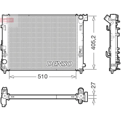 Bilde av Radiator, motorkjøling, nissan juke, micra v, 214105FA0B, 214106666R