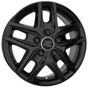 Bilde av MSW 40 Van Gloss Black Polished 6.5x16 5/160 ET55 B65.1