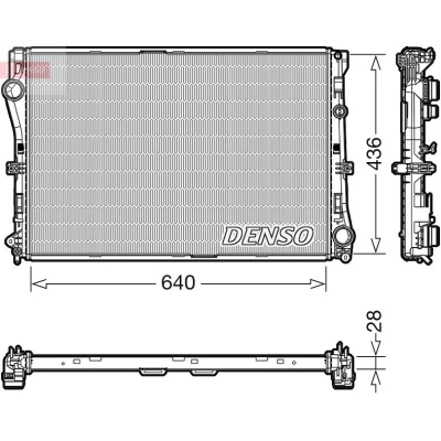 Bilde av DENSO DRM17103 Radiator 640 436 28 MERCEDES BENZ: GLC SUV