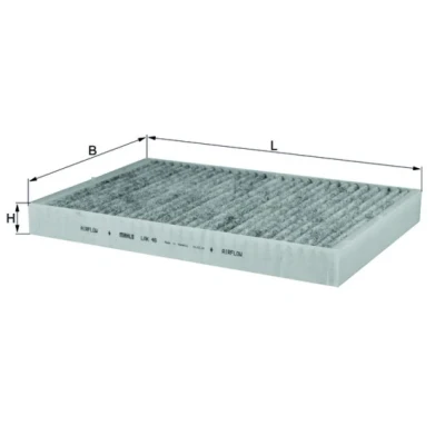 Bilde av MAHLE ORIGINAL LAK 46 Kupéfilter Karbonfilter 307,0 194 30,0 AUDI: A6 C5 Avant, Allroad C5, C4 Avant