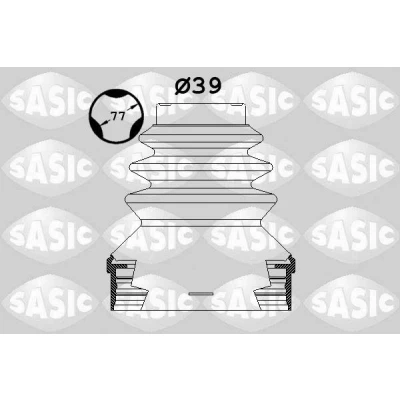 Bilde av SASIC 1900002 Drivakselmansjett girkassesiden PEUGEOT: 307 Hatchback, Stasjonsvogn, SW, CITROËN: C5 I Stasjonsvogn