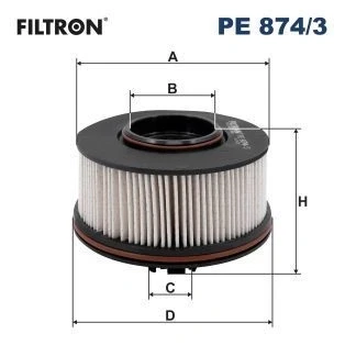 Bilde av FILTRON PE 874/3 Drivstoffilter Filterinnsats