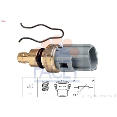 Bilde av FACET 7.3302 Sensor, kjølemiddeltemperatur Made in Italy OE Equivalent