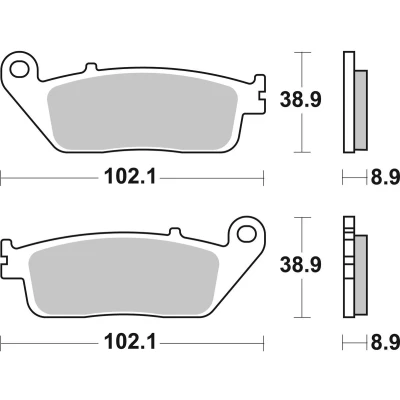 Bilde av TRW Sinter Maxi Scooter MCB764SRM Bremseklosser