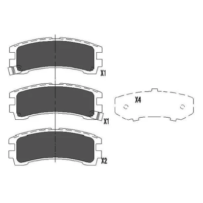 Bilde av KAVO PARTS KBP 6549 Bremseklosser med akustisk slitasjevarsel