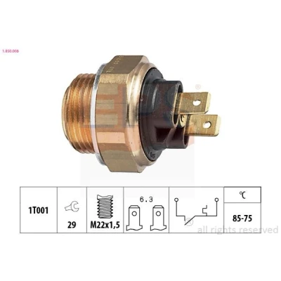 Bilde av EPS 1.850.008 Temperaturbryter, radiator ventilator M22x1,5 Made in Italy OE Equivalent PEUGEOT: 505 Sedan