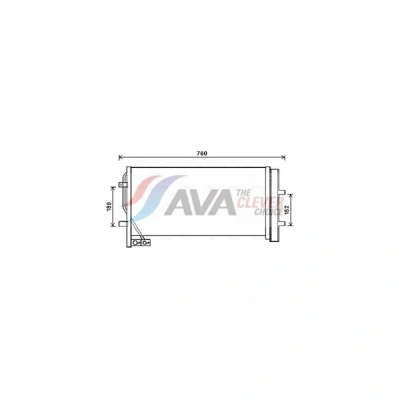Bilde av PRASCO AI5382D Kondensator med tørker 18mm 15mm Aluminium 635mm R134a AUDI: Q3 (8UB, 8UG) 1.4 TSI, TFSi Flex, 2.0 TDI quattro,