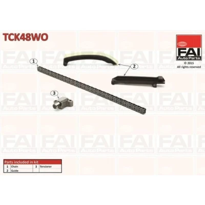 Bilde av FAI AutoParts TCK48WO Registerkjedesett uten tetning, tannhjul simplex, Boltkjede SMART: Roadster Cabrio