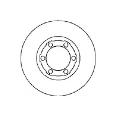 Bilde av MAPCO 15250 Bremseskiver framaksel 258 22 6 104 ventilert MITSUBISHI: L300 / Delica III Minibuss