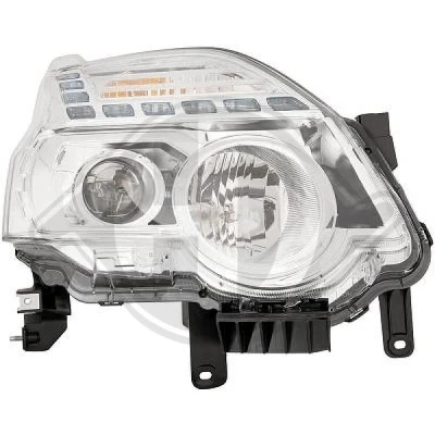 Bilde av DIEDERICHS 6086980 Frontlykter høyre H1, H11, WY21W NISSAN: X Trail
