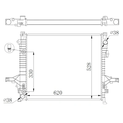 Bilde av Radiator, motorkjøling, volvo xc90 i, van 31293550, 31305171
