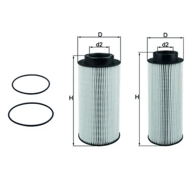 Bilde av MAHLE ORIGINAL KX 439KIT Drivstoffilter Filterinnsats