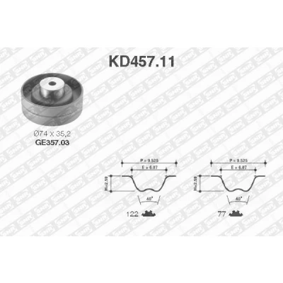 Bilde av SNR KD457.11 Registerreimsett 122 VOLKSWAGEN: Transporter 4 Bus,