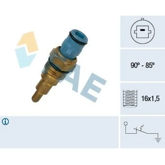 Bilde av Temperaturbryter, radiator ventilator, toyota celica coupé, 6Q0 411 314 M S2, M, Q Q, 89428 1501