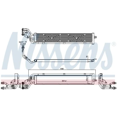 Bilde av NISSENS 606268 Radiator Aluminium 551 82 16 Kjøleribber loddet SKODA: Superb III Stasjonsvogn, VOLKSWAGEN: Golf 7