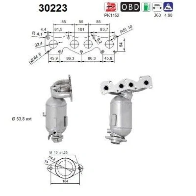 Bilde av JMJ 1091698 Katalysator Euro 5