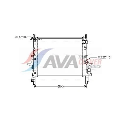 Bilde av PRASCO RT2158 Radiator Aluminium 430 378 23 Kjøleribber satt sammen mekanisk