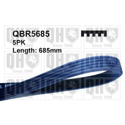 Bilde av QUINTON HAZELL QBR5685 Kileribberem 685 5 SUBARU: Legacy 4, Impreza II Sedan, Stasjonsvogn, MAZDA: 626 III CITROËN: AX