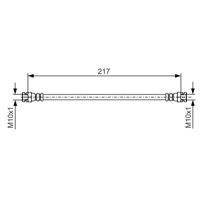 Bilde av BOSCH 1 987 481 556 Bremseslange 217 M10x1