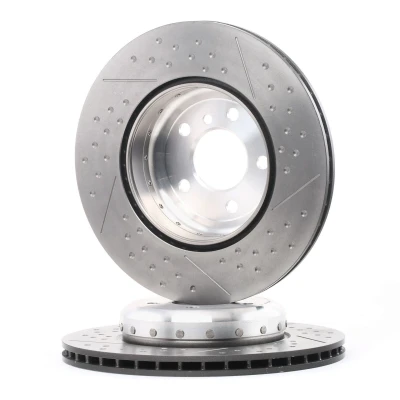 Bilde av BREMBO TWO PIECE DISCS LINE 09.C395.13 Bremseskiver 345 24 5 todelt bremseskive, innvendig ventilert, slisset / perforert belagt høy karbon med skruer