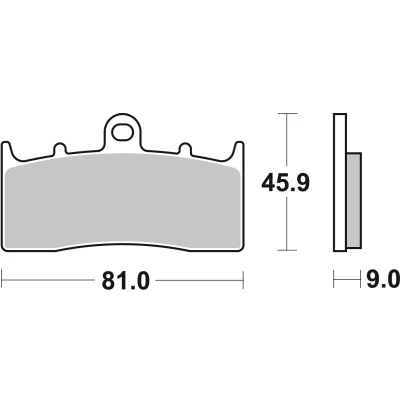 Bilde av BREMBO Bremseklosser foran 07GR62SR