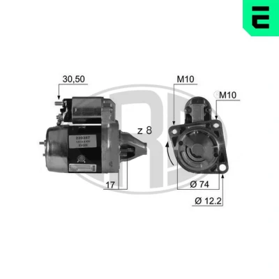 Bilde av ERA 220387A Starter 12 0,9 8 KIA: Sportage I