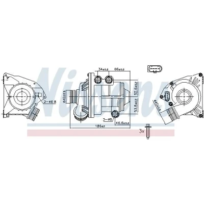 Bilde av Vannpumpe, bmw x5 [e70], 11517546996, 11517568595, 11519894484