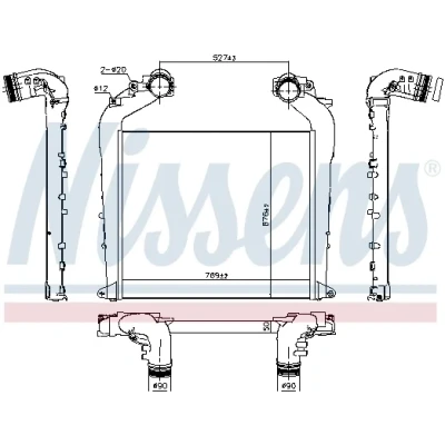 Bilde av Intercooler NISSENS 961574