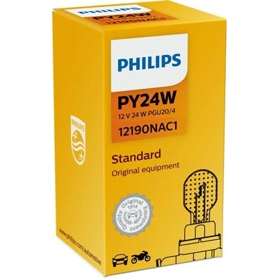 Bilde av Pære PHILIPS PY24W PGU20/4, Foran, passer mange bilmodeller