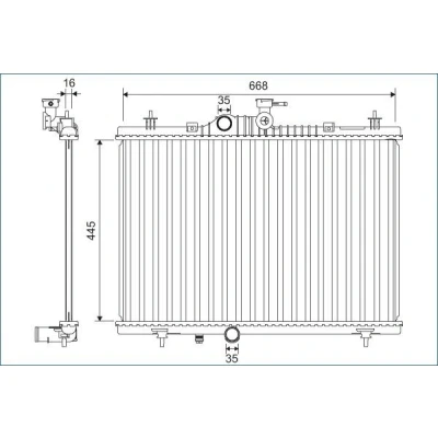 Bilde av Radiator VALEO 701164