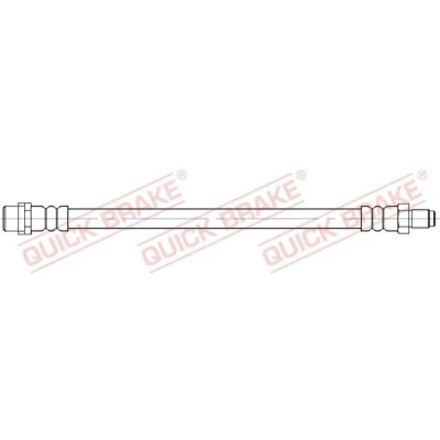 Bilde av QUICK BRAKE 37.043 Bremseslange 518 M10x1 MERCEDES BENZ: Sprinter 4 T Van, 3 Flatvogn lastebil/Chassis