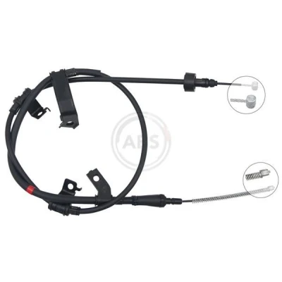 Bilde av Kabel, parkeringsbremse, Bakre venstre, hyundai accent sedan iii, kia rio ii, 597601G000