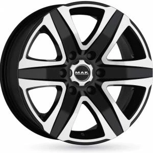 Bilde av MAK Stone6 Black Machined Face 8.5x20 6/139.7 ET20 B106.1