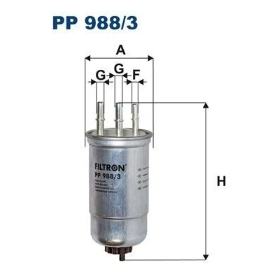 Bilde av FILTRON PP 988/3 Drivstoffilter ledningsfilter 8 10 DACIA: Duster SUV, RENAULT: