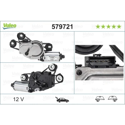 Bilde av VALEO 579721 Vindusviskermotor 12 bak for høyre/venstre ratt ORIGINAL PART