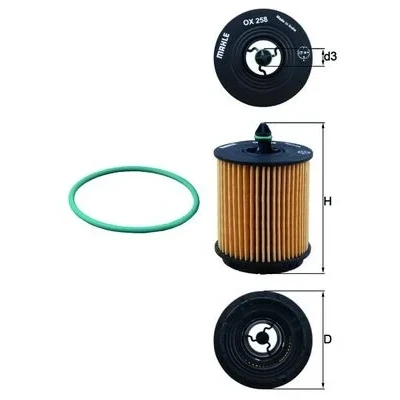 Bilde av Oljefilter MAHLE ORIGINAL OX 258D