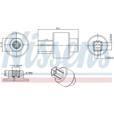 Bilde av Trykkbryter, klimaanlegg, alfa romeo,fiat,lancia, 60815596, 7759887, 7788280, 77988280