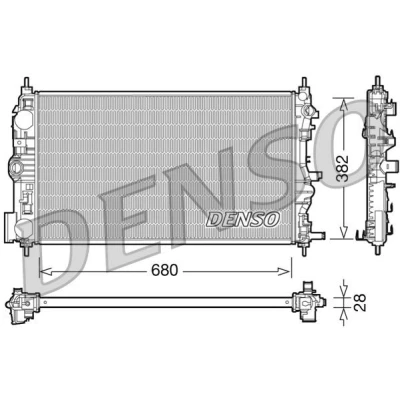 Bilde av DENSO DCN06006 Kondensator uten tørker R 134a